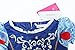 ReliBeauty Little Girls Puff Sleeve Princess Snow White Dress up Costume, Royal Blue &Yellow, 4T-4