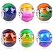 RUBYCA Mix Rainbow Gradient Murano Glass Beads European Charm Bracelet Spacer DIY Silver Color 50pcs