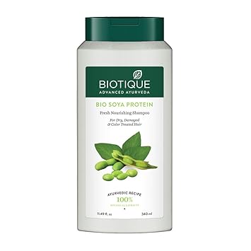 Biotique Bio Soya Protein Fresh Nourishing Shampoo, 340ml