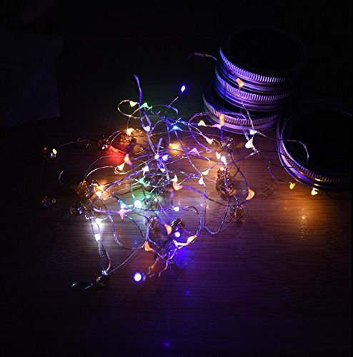 3pcs Solar Mason Jar Cover Lamp Patio Light Lanterns Outdoor