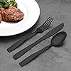 Matte-Black-Cutlery-Set-Bettlife-Tableware-Set-Stainless-Steel-Flatware-Silverware-Set-with-Knife-and-Fork-Set-Service-for-8-Dishwasher-Safe-Easy-Clean-Hold-Matt-Black-32-P Matte Black Cutlery Set, Bettlife Tableware Set Stainless Steel Flatware Silverware Set with Knife and Fork Set, Service…