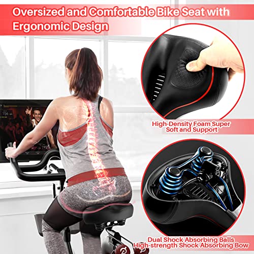 Oversized Bike Seat for Peloton Bike & Bike+, Wide Bicycle Saddle