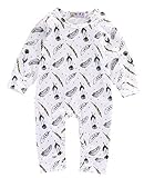Baby Toddler Boys Girls Jumpsuit Romper Spring Autumn Winter Onesies Clothes Outfit (18-24months, white)