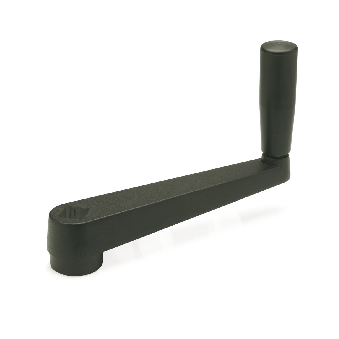 Ganter Normelemente Hand cranks, GN 471-160-V17, Aluminium, with Square, Plastic-Coated, 1 Piece