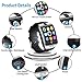 Bluetooth Smart Watch Touchscreen with Camera,Unlocked Watch Cell Phone with Sim Card Slot,Smart Wrist Watch,Waterproof Smartwatch Phone for Android Samsung IOS Iphone 7 6S Men Women Kids (Silver, L)