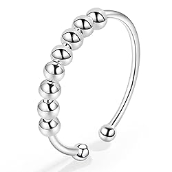 Vito Sterling Silver Fidget Anxiety Ring for