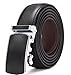 Autolock Mens Reversible Leather Belt, Dress Casual 1 1/4" Wide Belt for Men, One Belt Reverse for 2 Colors