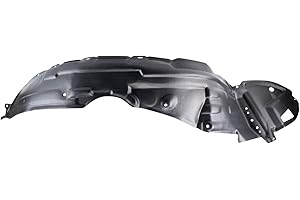 TRQ Front Left Inner Fender Liner Black Drivers Side Compatible with 2003-2008 Pontiac Vibe GM1248130