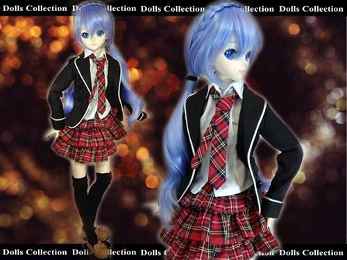 Doll wig and with shoes uniforms Corde After school Dollfie Dream DD S / M / L Bust