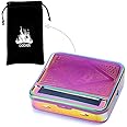 Automatic Rolling Box，70mm Cigarette Rolling Machine ，Manual Cigarette Tobacco Rolling Machine Portable Metal Box for Rolling Tobacco, Smoking Roller and Storage Case (Colorful)