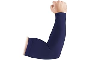 KEMFORD Arm Sleeves for Men and Women – 8 mmHg Light Compression – 1 Pair – Sun Protection – Cooling UPF 50 Compression – Basketball Running