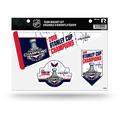 Rico Industries NHL Washington Capitals 2018 Stanley Cup Champions Die Cut Team Magnet Set Sheet