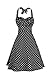 V Fashion Women's Rockabilly Dress 50s Style Halter Cocktail Swing Dress