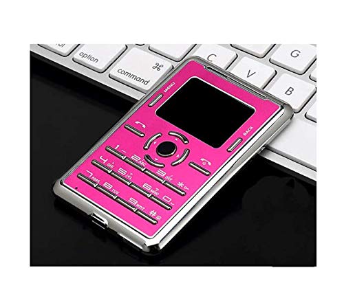 GGGarden AEKU C5 0.96 Inch 320mAh Vibration Bluetooth Ultra Thin Pocket Mini Card Mobile Phone - Red