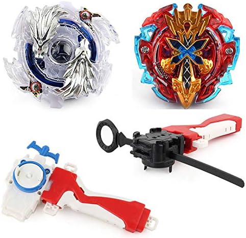 Bey Battle Burst 2 in 1 Metal Fusion Battling Tops with 4D Launcher Grip Battle Set