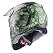 GLX DOT Youth Kids Motocross Dirt Bike Helmet BMX ATV Off-Road Motorcycle Helmet+Gloves+Goggles (Large, Camouflage Green)