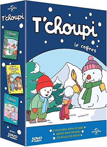 T'choupi et ses amis (interactif) - Le coffret : Le plus beau sapin de Noël + Jamais sans mon doudou - Les bulles de savon - Pack