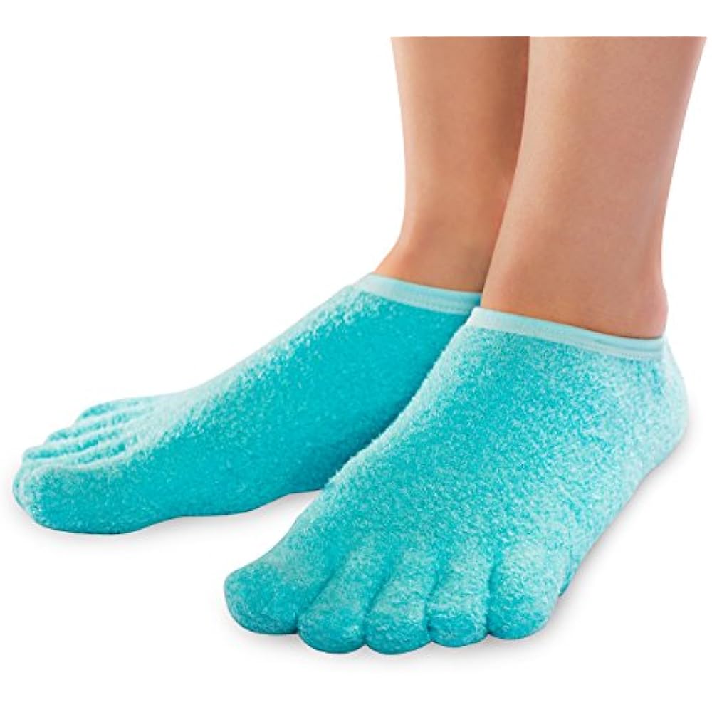 5Toe Gel Moisturizing Socks (Helps Dry Feet, Cracked Heels, Calluses