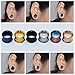 Longbeauty 6 Pair Stainless Steel Screwe Flesh Tunnel Expander Eer Plug Gauge Earlets 6 Colors 10MM