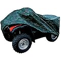 XYZCTEM Waterproof ATV Cover, Heavy Duty Canvas Protects 4 Wheeler From Snow Rain or Sun, XL Universal Size Fits Most Quads, Elastic Bottom Can Be Trailerable At High Speeds ( Camo )