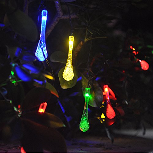 20LED Multi-colored Solar Outdoor Decorative String Lights - Waterproof Patio String Lights - Best Fairy String Lights