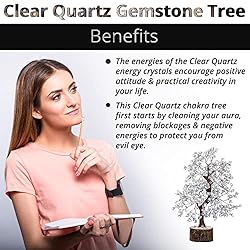 Clear Quartz Crystal Trees for Home Decor, Office
