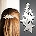 Q&Q Fashion Gold Plated Blogger Fav Shooting Star Bridal Hair Pin Clip Cuff Wrap Claw Snap Barrette