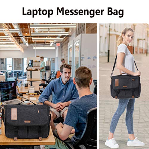 Vonxury Mens Messenger Bag Vintage Canvas 15 inch Laptop Bag Large Satchel Bag