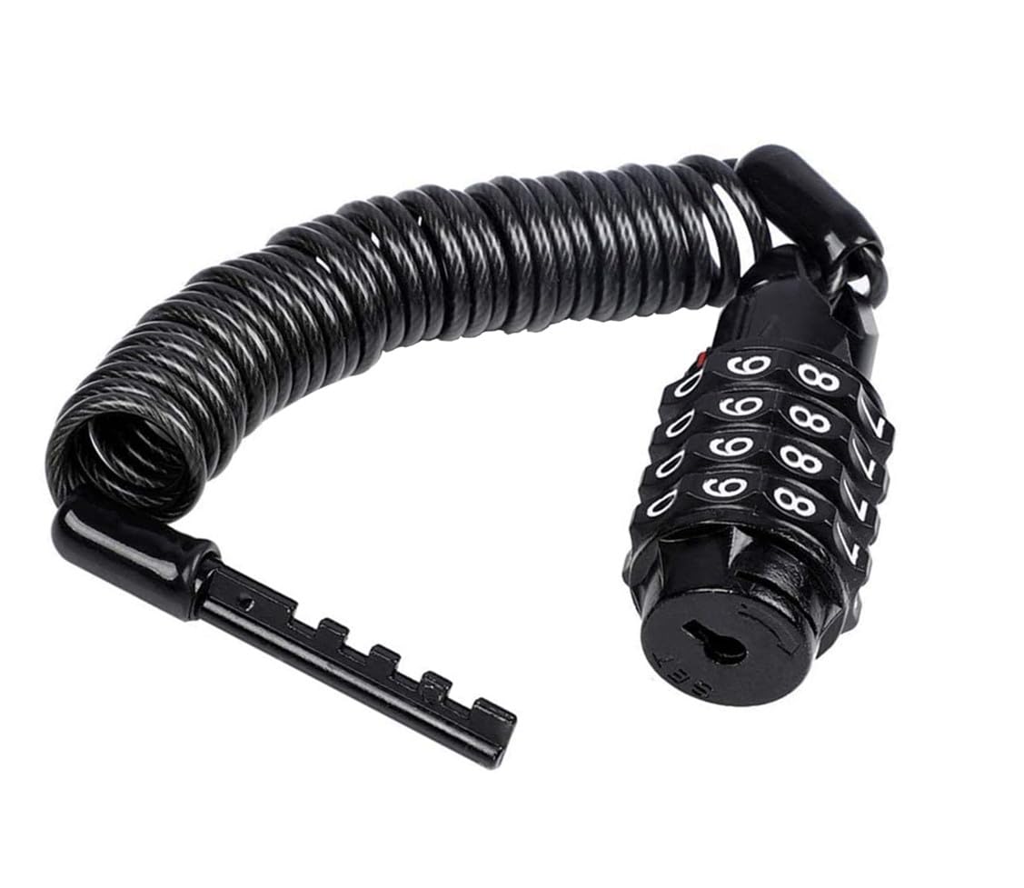 YongXiangPeng Bicycle Lock,4-Digit Resettable Security Bike Chain Lock,Heavy Duty Bike Lock Motorcycle Lock,1.6m Locks high Security for Scooter Bicycle Mountain Bike