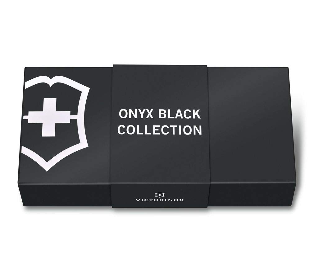 Victorinox Schweizer Taschenmesser, Signature Lite Onyx Black, Multitool, Swiss Army Knife mit 9 Funktionen, Klinge, Massstab 4