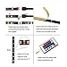 DDeLi TV USB Backlight LED Strip Lights 2M/6.56ft DC 5V RGB Strip Lights for 40 to 60 in HDTV Desktop PC Neon TV Lights Bias Lighting with 24 Key Remote USB Car Strip Light