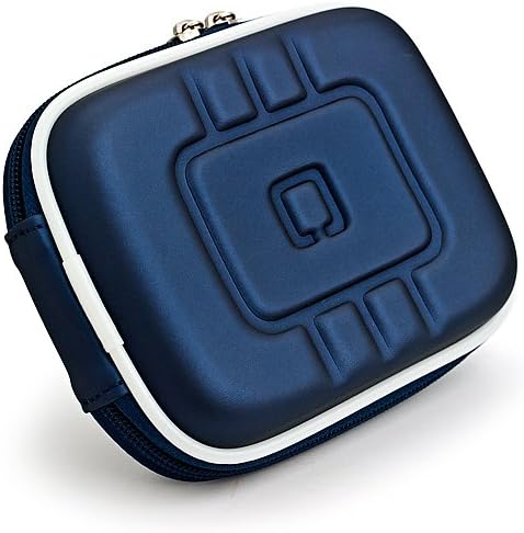 VG Compact (M) Travel Edition Semi Hard Case w/ Removable Carbineer (Navy Blue EVA) for Canon PowerShot SX280 HS / SX270 HS / A1400 / S110 / A810 / A1300 / SX240 HS / SX260 HS / S100 / SX220 HS / A1200 / A800 / S95 / A495 / A490 / A3100 IS / A3000 IS / S90 / A1100 IS Point &amp; Shoot Digital Cameras