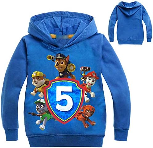 Minin Functional Dogs Print Cute Hoodie Coat for Toddler Boys Girls 3-10Y