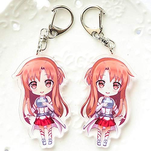 Haushele OFD Sword Art Online （ソードアート・オンライン） Anime Periphery Kirin Yasna Shino Acrylic Keychain Pendant(H04)
