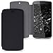 kwmobile Flip Case for LG Google Nexus 5 - Book Style Protective Front Flip Cover Smartphone Case - Black