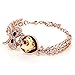 Menton Ezil Twinkle Love Women Bangle Bracelet White Gold Plated Crystal Bracelets