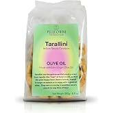 Tarallini Italian Snack Crackers - All Natural, Oven Baked Crunchy Crackers from Puglia made with Clean Ingredients including Extra Virgin Olive Oil - Cholesterol Free - 100% Made in Italy - Savory mini Taralli crackers from Italy Perfect for Charcuterie Boards, Wine Tastings, Soups, Salads, Parties, Kids' Lunches