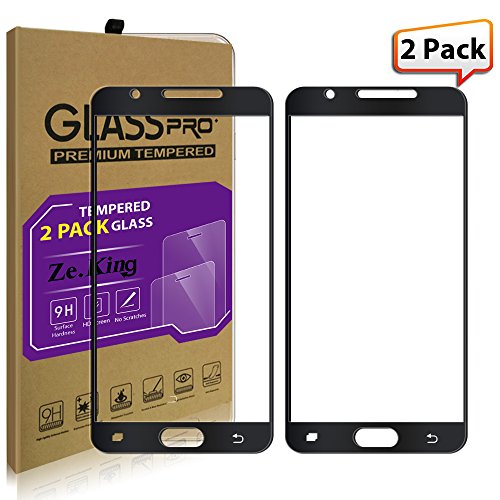 [2-pack] samsung galaxy j5 prime [full screen coverage] tempered …