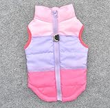 BE GOOD Multicolored winter coat padded jacket Soft Sweat Sleeveless Cotton Clothing Winter Coat for Small Dog Puppy 3 Sizes