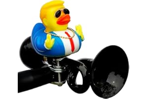 Lanxitown Bike Horn with Rubber Duck Classic Vintage Metal Twist Squeeze Kids Bike Horn for Adults Bicycle Horn for Kids Air Horns for Safety Airhorns Horn Loud
