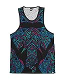 INTO THE AM Elephante Premium All Over Print Rave Tank Top (Medium)