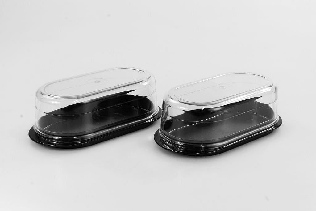 TUPPERWARE Exclusiv Butterperle (2) schwarz Butterdose Butterbox Butter