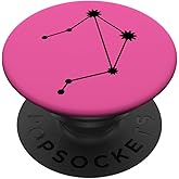 Black Pink Zodiac Libra PopSockets Adhesive PopGrip