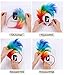 FELIZHOUSE 1920s Fascinator with Feathers Headband for Women Wedding Tea Party Headwear (Rainbow)