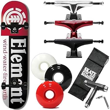 Amazon Co Jp Element エレメント スケボー コンプリート Element エレメント Section 8 0ｘ31 75インチ 選べるトラック ウィール レンチ ケースサービス スケートボード Sports