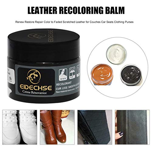 Leather Repair Cream Color Repair Paste Shoe Cream Leather Polish Coloring Agent Stain Wax,Heals & Restores Dry, Cracked, Scratched Leather | All-Natural, Non-Toxic (A) - Thumbnail 4