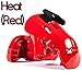 whistlekick Pair Martial Arts Gloves, Heat, Red (Child, Medium) with Industry Leading Warranty-Karate Gear/Taekwondo Sparring Gear Set
