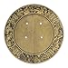 Hardware Philosophy Brass Blessings for Long Life Cabinet Face Plate Backplate Set 5.5