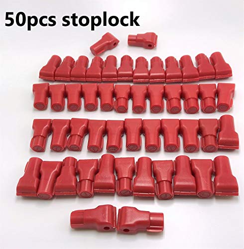 Cedmon 50 Pack 6mm Red Retail Shop Security Display Hook Anti Sweep Theft Stop Lock