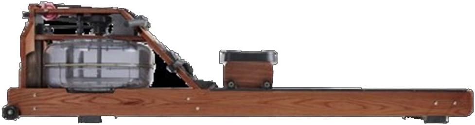 Water Rowing Machine Rower Mute Rowing Machine Solid Wood Monorail Track Rowing Machine Exercise Body Glider Training Fitness Equipment (Color : Burgundy, Size : One size)